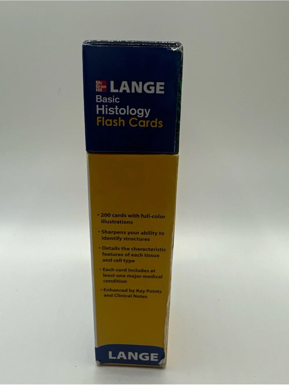 Lange Basic Histology Flash Cards - White with Multicolor Top